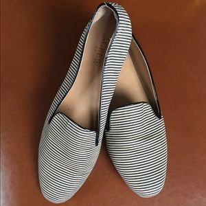 JCrew Striped Flats, Size 10